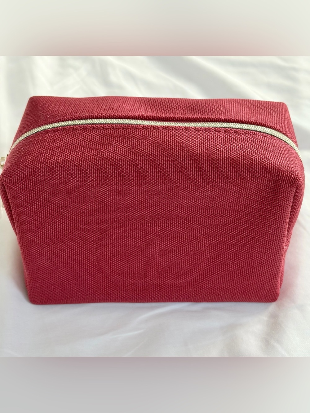 DIOR Red Canvas Cosmetic or Travel Pouch